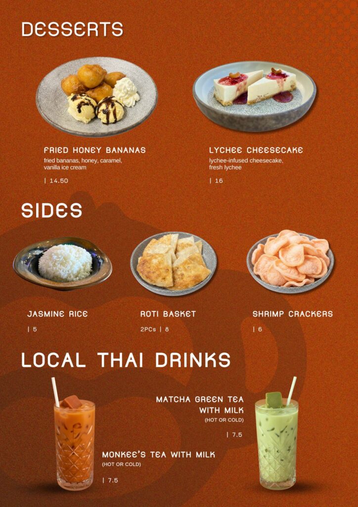 Monkee's Menu - Asian Fusion Queenstown - Desserts